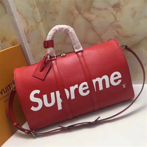 supreme duffle bag fake for sale|louis vuitton supreme duffle bag.